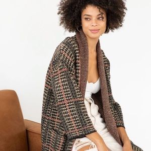 Love Stitch houndstooth coatigan NWOT